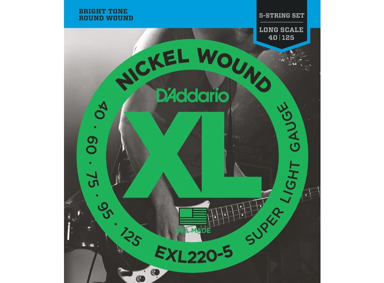 D'Addario EXL220-5 El. Bass (040-125) 